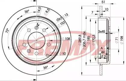 Тормозной диск FREMAX BD-4686