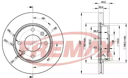 Тормозной диск FREMAX BD-4690