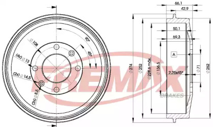 Тормозный барабан FREMAX BD-4724