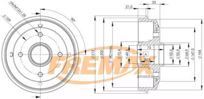 Тормозный барабан FREMAX BD-4725