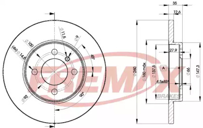 Тормозной диск FREMAX BD-4747