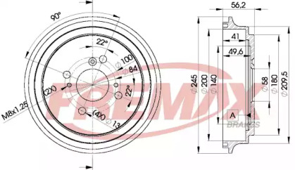 Тормозный барабан FREMAX BD-4810