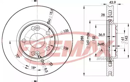 Тормозной диск FREMAX BD-6029