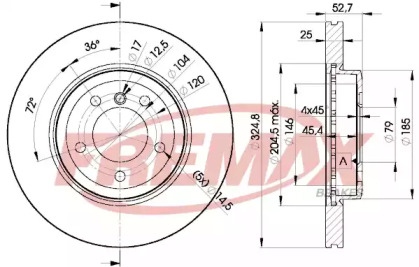 Тормозной диск FREMAX BD-6071