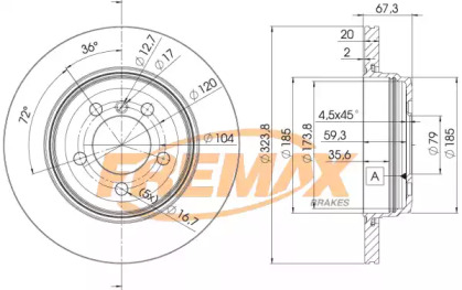 Тормозной диск FREMAX BD-6127