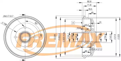 Тормозный барабан FREMAX BD-6630