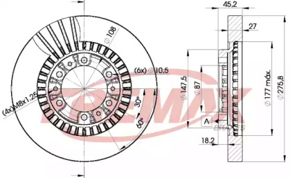 Тормозной диск FREMAX BD-7041