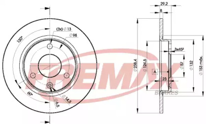 Тормозной диск FREMAX BD-7199