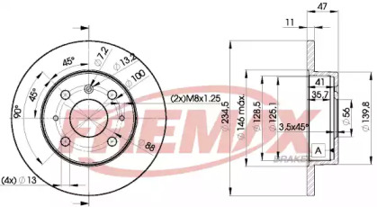 Тормозной диск FREMAX BD-7722