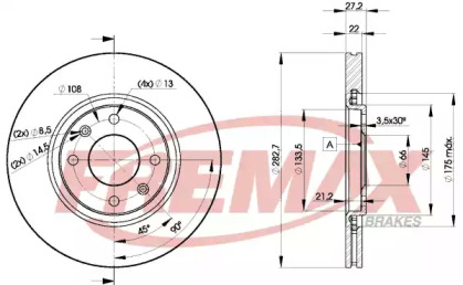 Тормозной диск FREMAX BD-7810