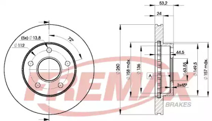 Тормозной диск FREMAX BD-8109