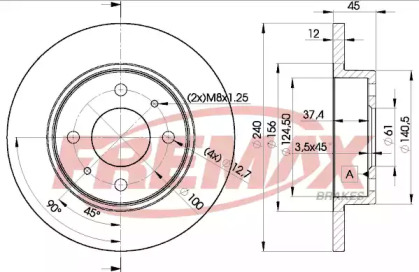 Тормозной диск FREMAX BD-8120