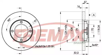 Тормозной диск FREMAX BD-8702