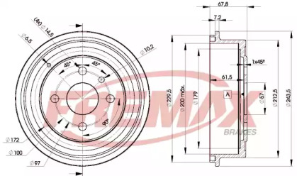 Тормозный барабан FREMAX BD-8958