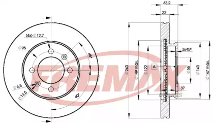 Тормозной диск FREMAX BD-8970