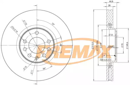 Тормозной диск FREMAX BD-9005