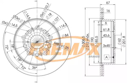 Тормозной диск FREMAX BD-9026