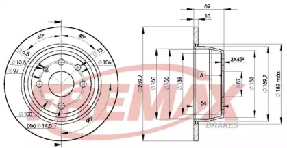 Тормозной диск FREMAX BD-9041