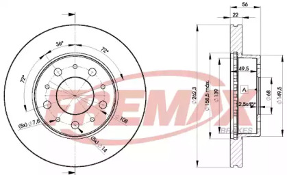 Тормозной диск FREMAX BD-9063