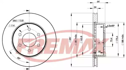 Тормозной диск FREMAX BD-9208