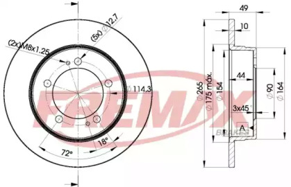 Тормозной диск FREMAX BD-9284