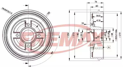 Тормозный барабан FREMAX BD-9322