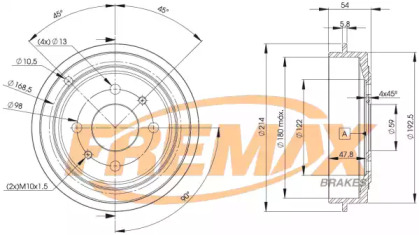 Тормозный барабан FREMAX BD-9325