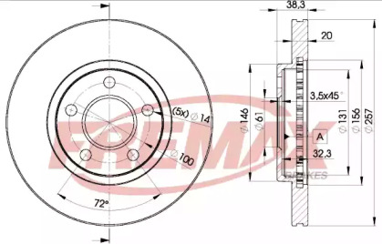 Тормозной диск FREMAX BD-9718