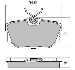 Комплект тормозных колодок FREMAX FBP-1162