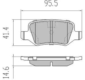 Комплект тормозных колодок FREMAX FBP-1214