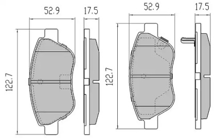 Комплект тормозных колодок FREMAX FBP-1218-01