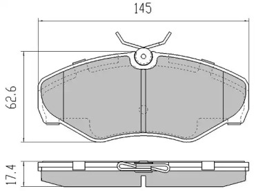 Комплект тормозных колодок FREMAX FBP-1272