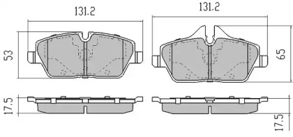 Комплект тормозных колодок FREMAX FBP-1385