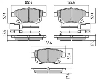 Комплект тормозных колодок FREMAX FBP-1452