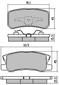 Комплект тормозных колодок FREMAX FBP-1563