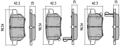 Комплект тормозных колодок FREMAX FBP-1642