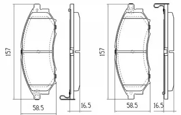 Комплект тормозных колодок FREMAX FBP-1686