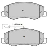 Комплект тормозных колодок FREMAX FBP-1763