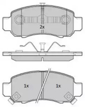 Комплект тормозных колодок FREMAX FBP-1793