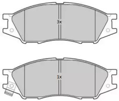 Комплект тормозных колодок FREMAX FBP-1796