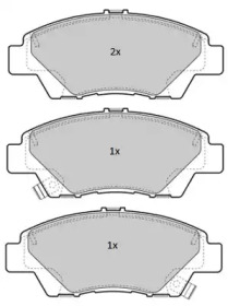 Комплект тормозных колодок FREMAX FBP-1823