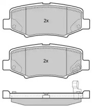 Комплект тормозных колодок FREMAX FBP-1825