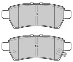 Комплект тормозных колодок FREMAX FBP-1832