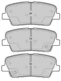 Комплект тормозных колодок FREMAX FBP-1838