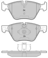 Комплект тормозных колодок FREMAX FBP-1853