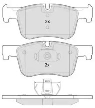 Комплект тормозных колодок FREMAX FBP-1873