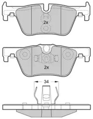 Комплект тормозных колодок FREMAX FBP-1874