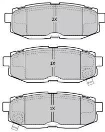 Комплект тормозных колодок FREMAX FBP-1886