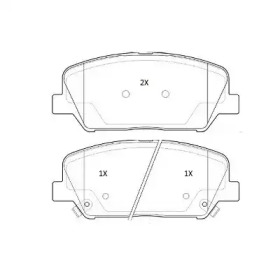 Комплект тормозных колодок FREMAX FBP-1887