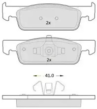 Комплект тормозных колодок FREMAX FBP-1893